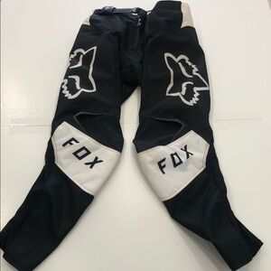 Fox Racing 180 Youth Motocross Pants – Black & White – Youth Small (Approx.)